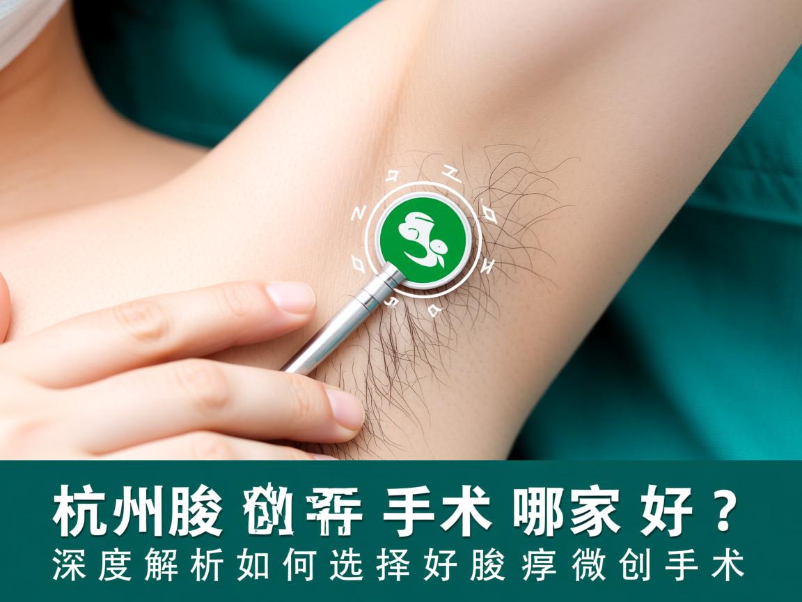 杭州腋臭微创手术哪家好？深度解析如何选择好的腋臭微创手术