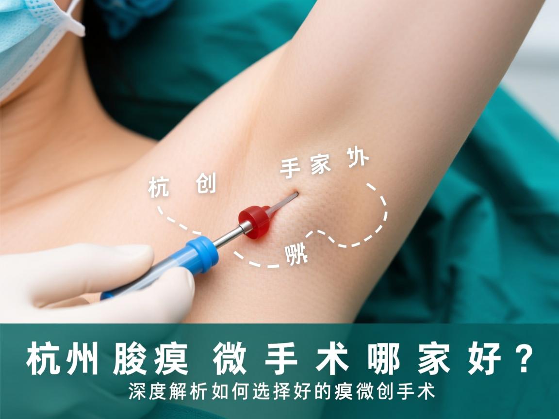 杭州腋臭微创手术哪家好？深度解析如何选择好的腋臭微创手术