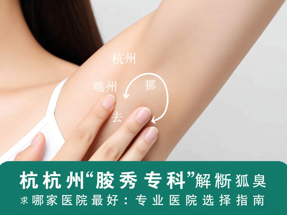 杭州腋秀专科解析，杭州去狐臭哪家医院最好，专业医院选择指南
