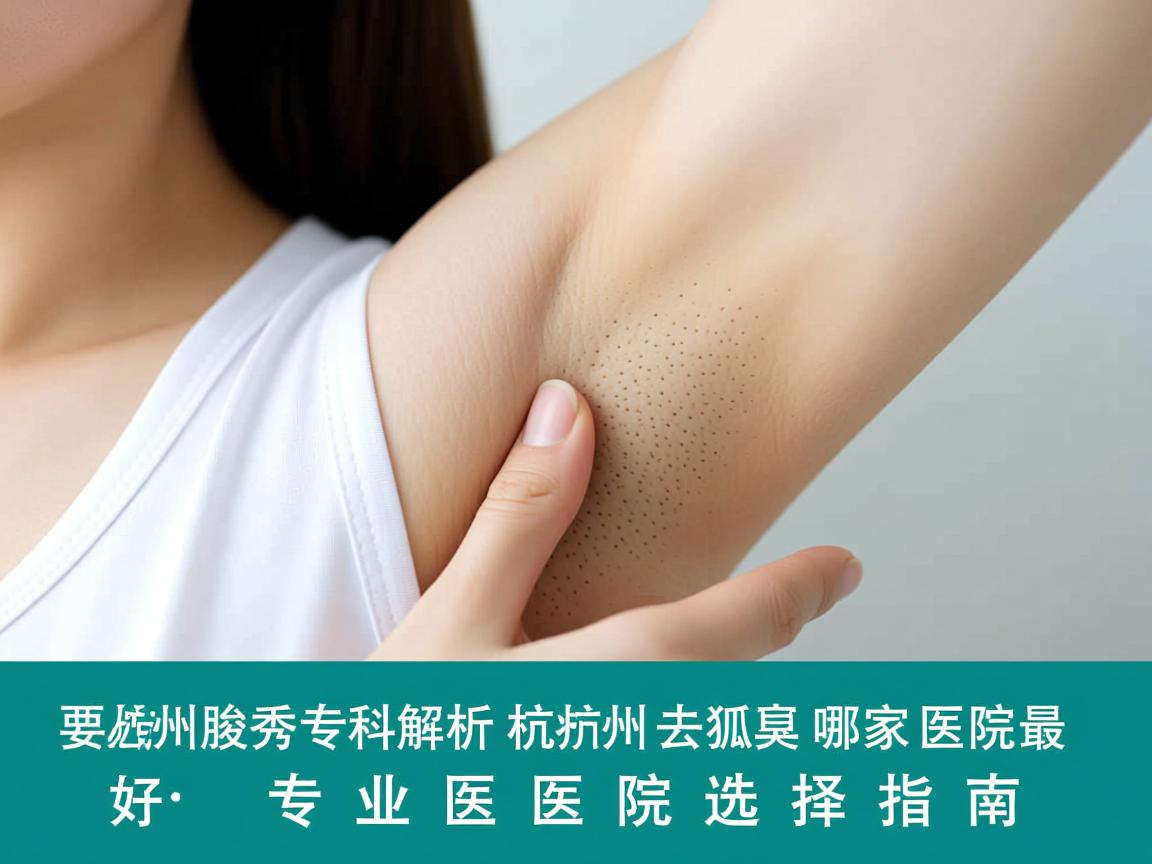 杭州腋秀专科解析，杭州去狐臭哪家医院最好，专业医院选择指南