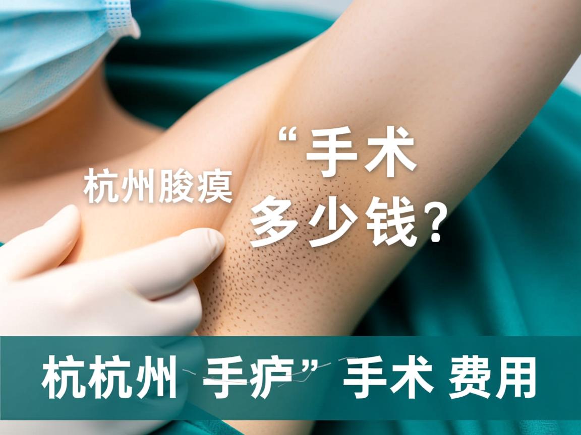 杭州腋臭手术多少钱？解析杭州腋臭手术费用