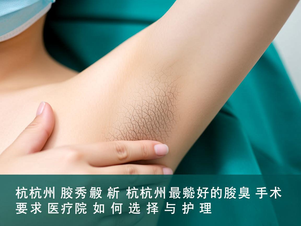杭州腋秀解析，杭州最好的腋臭手术医院如何选择与护理