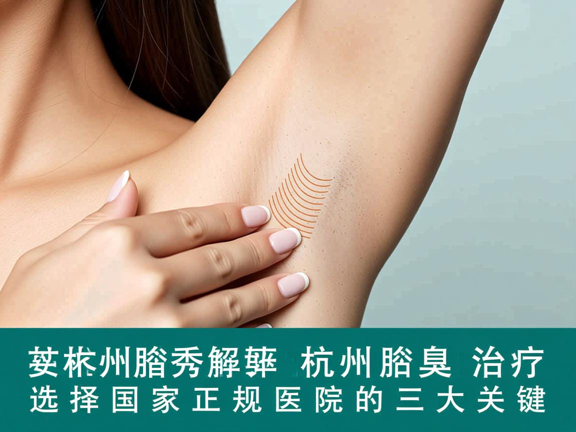 杭州腋秀解析，杭州腋臭治疗，选择国家正规医院的三大关键