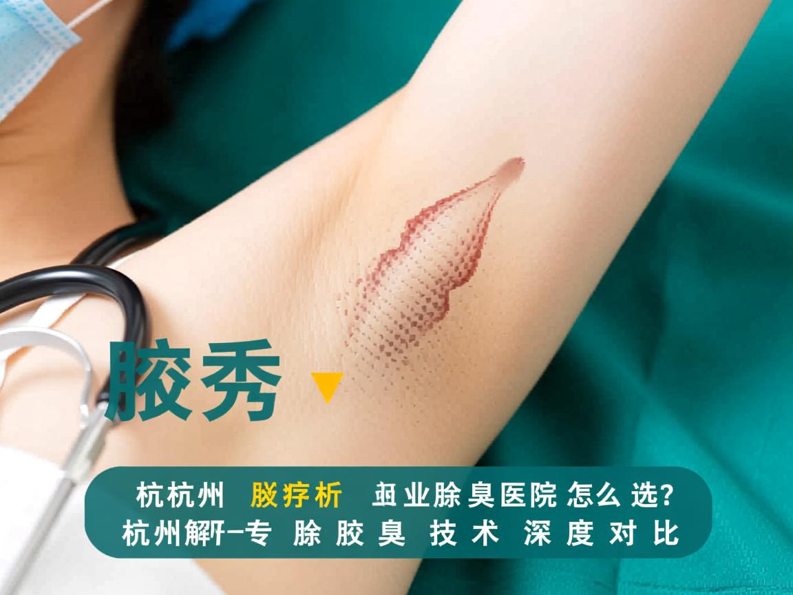 杭州腋秀解析，杭州专业除腋臭医院怎么选？除腋臭技术深度对比