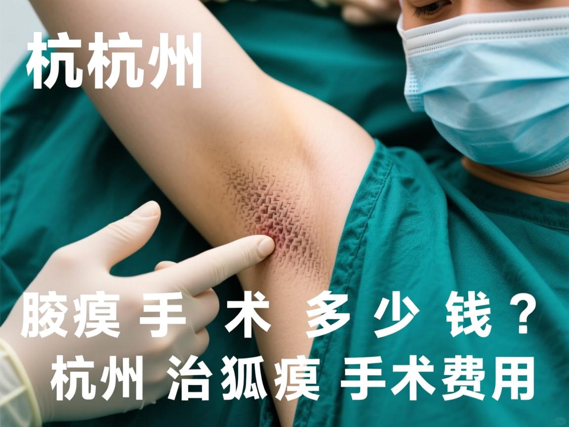 杭州腋臭手术多少钱？详解杭州治狐臭手术费用