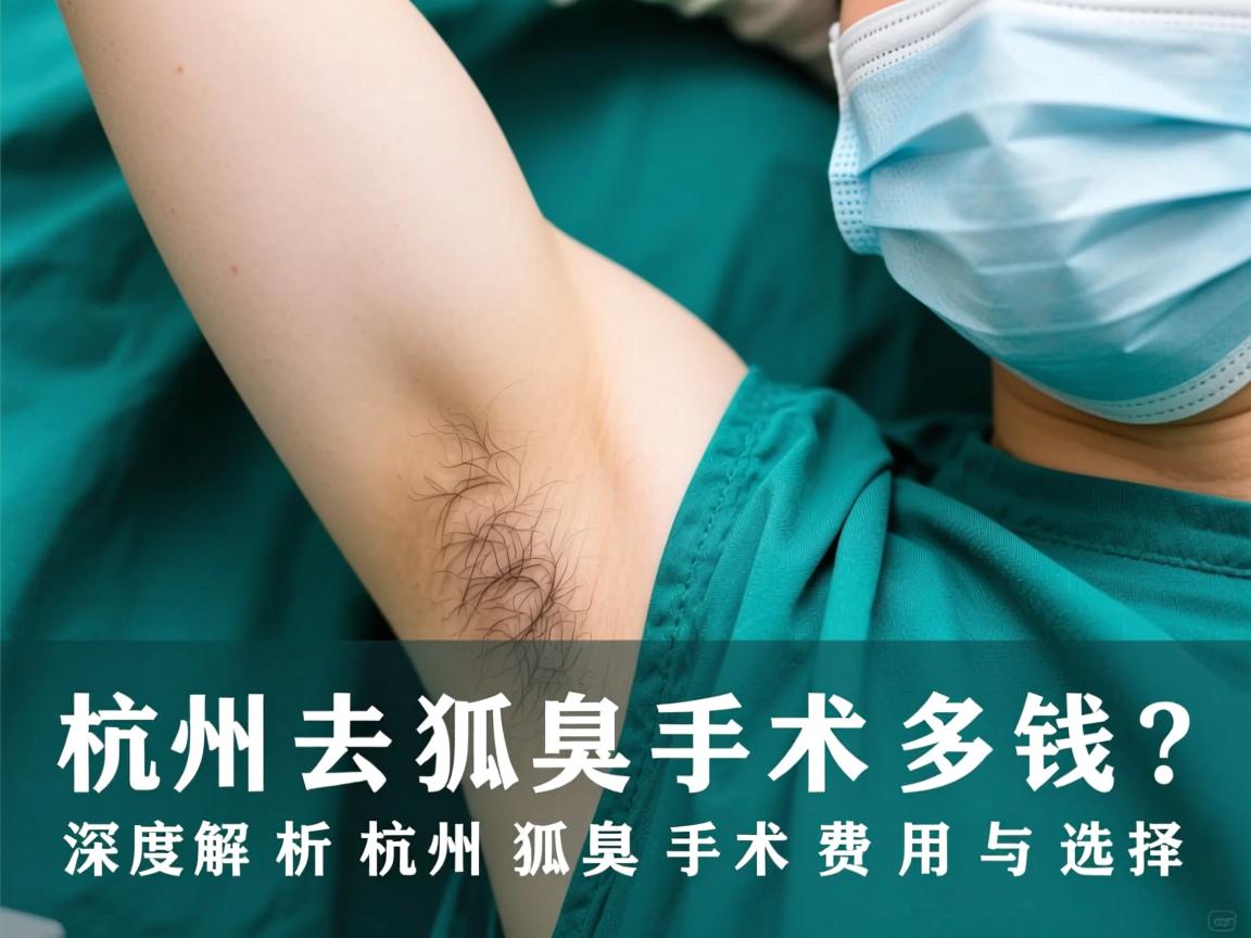 杭州去狐臭手术多钱？深度解析杭州狐臭手术费用与选择