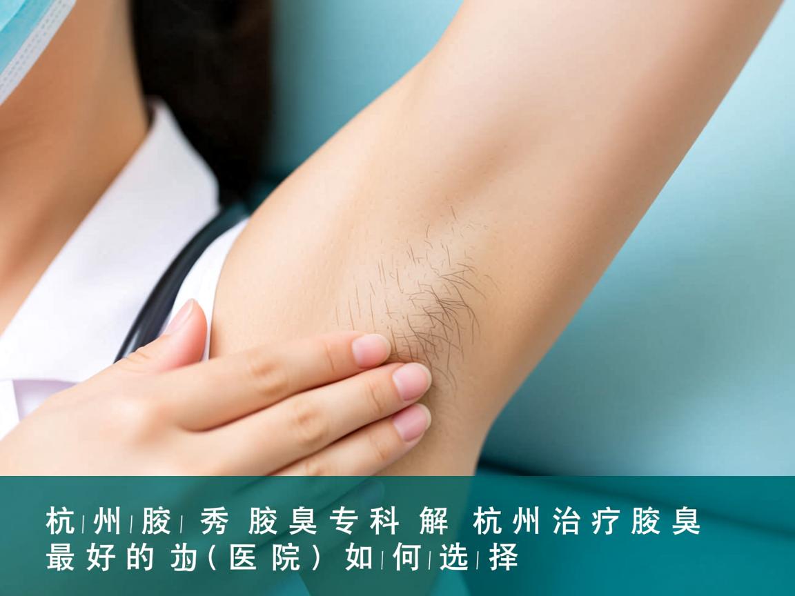 杭州腋秀腋臭专科解析，杭州治疗腋臭最好的医院如何选择