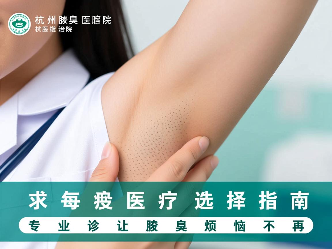 杭州腋臭治疗医院选择指南，专业诊疗让腋臭烦恼不再