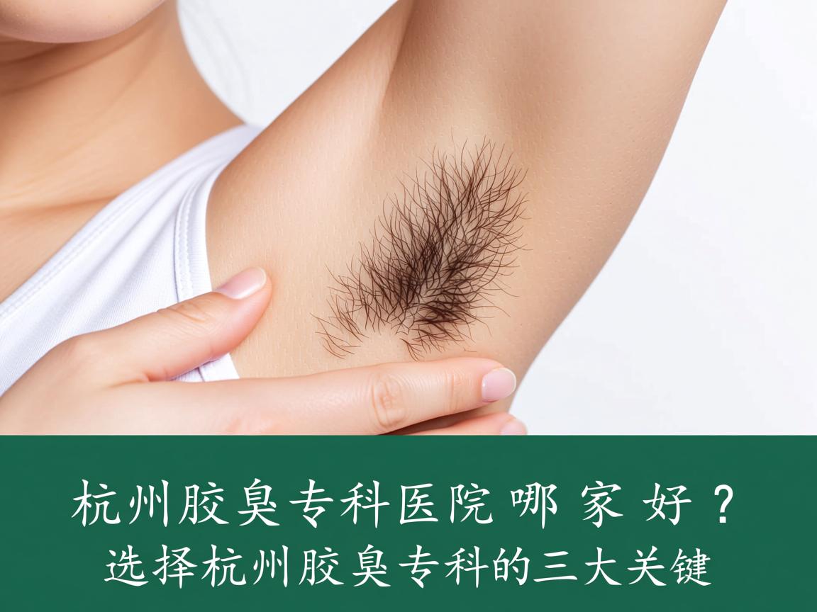 杭州腋臭专科医院哪家好？选择杭州腋臭专科的三大关键