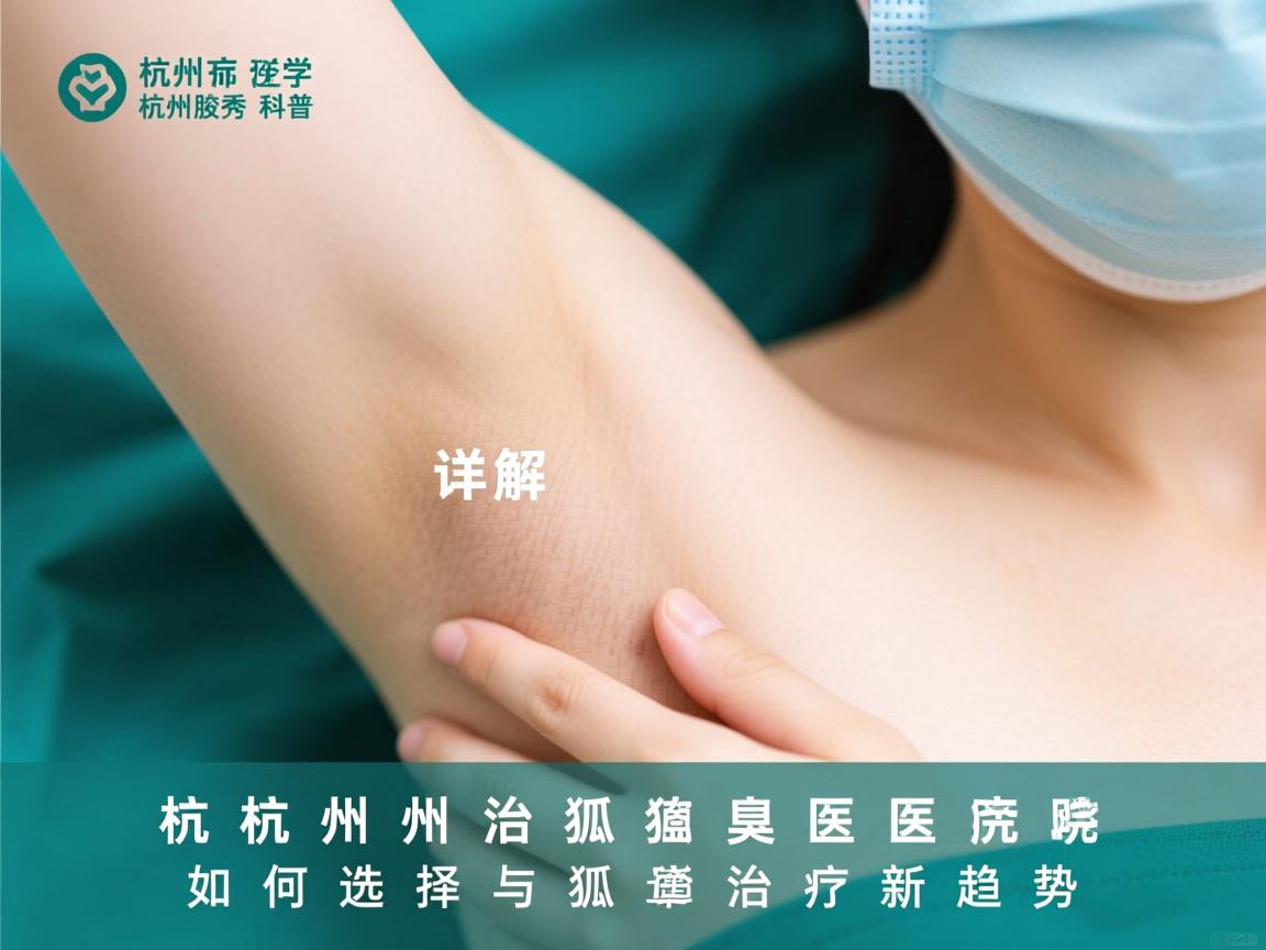 杭州腋秀科普，详解杭州治狐臭医院如何选择与狐臭治疗新趋势