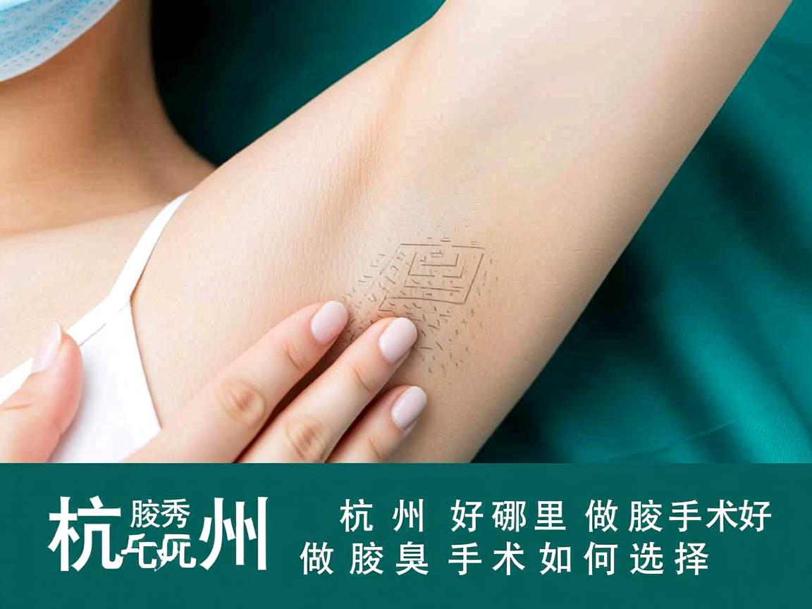 杭州腋秀解析，杭州哪里做腋臭手术好，好的腋臭手术如何选择