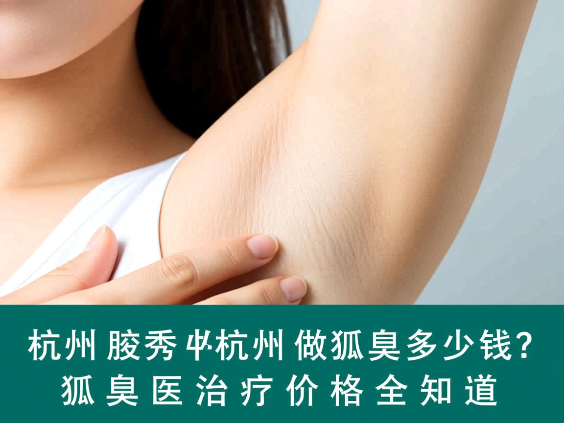 杭州腋秀解析，杭州做狐臭多少钱？狐臭治疗价格全知道