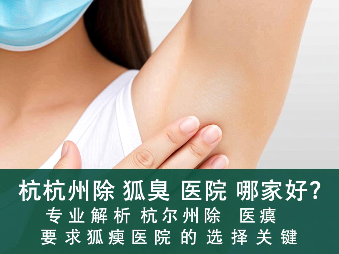 杭州除狐臭医院哪家好？专业解析杭州除狐臭医院的选择关键