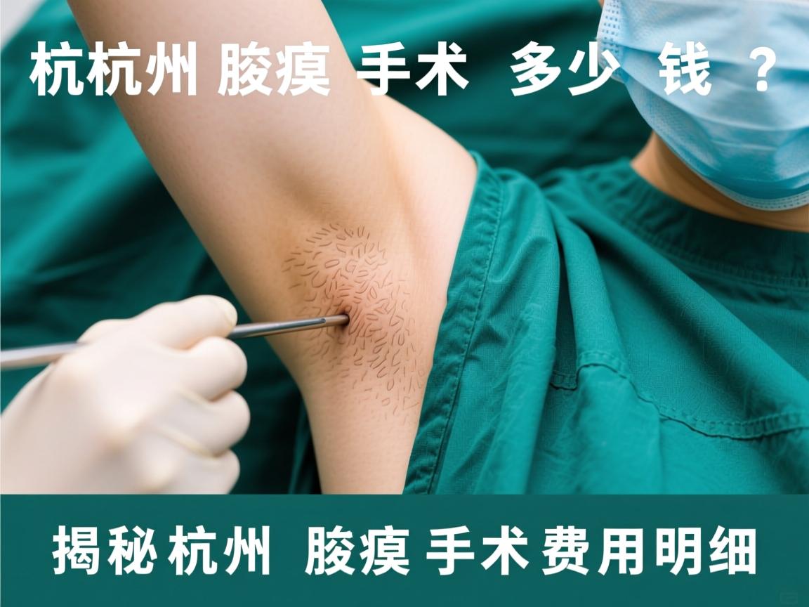 杭州腋臭手术多少钱？揭秘杭州腋臭手术费用明细