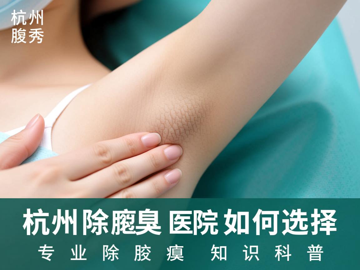 杭州腋秀解析，杭州除腋臭医院如何选择，专业除腋臭知识科普
