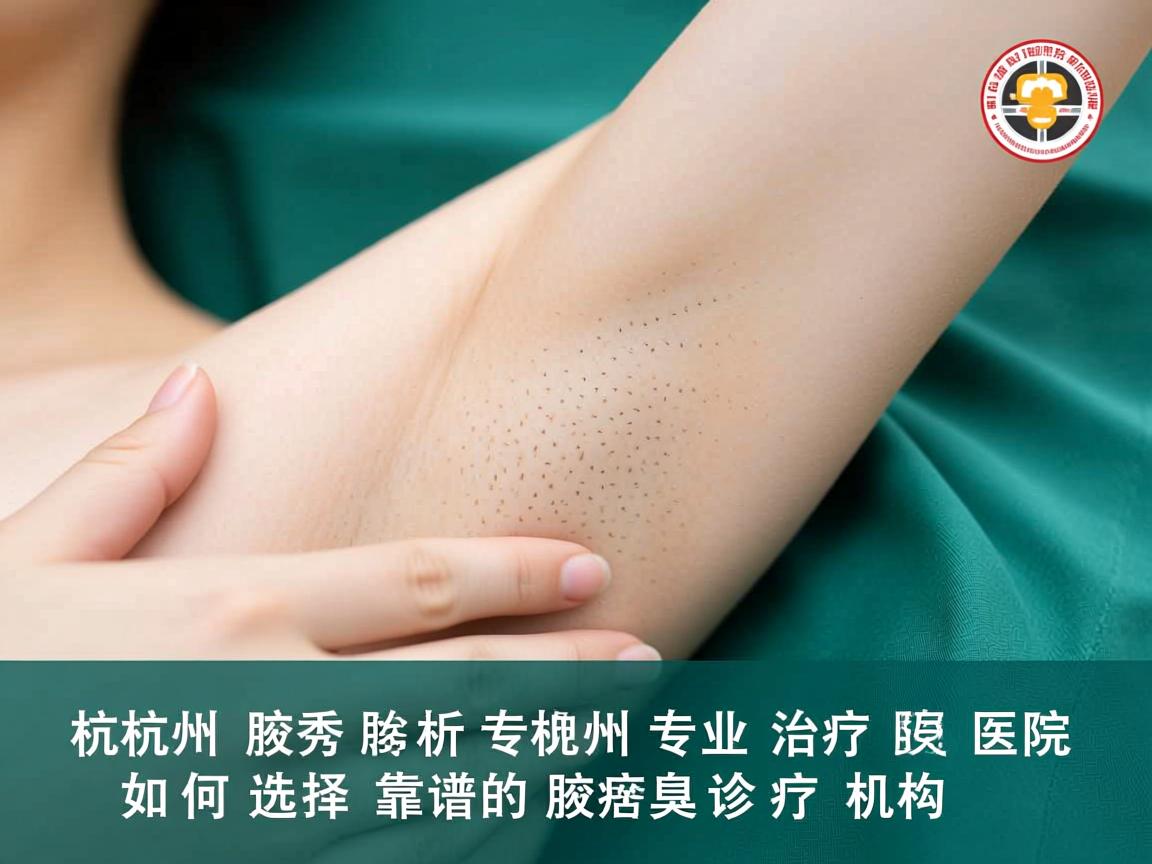杭州腋秀解析，杭州专业治疗腋臭医院，如何选择靠谱的腋臭诊疗机构