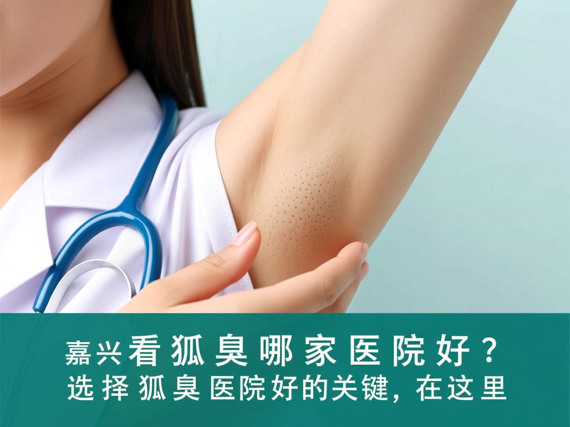 嘉兴看狐臭哪家医院好？选择狐臭医院好的关键在这里