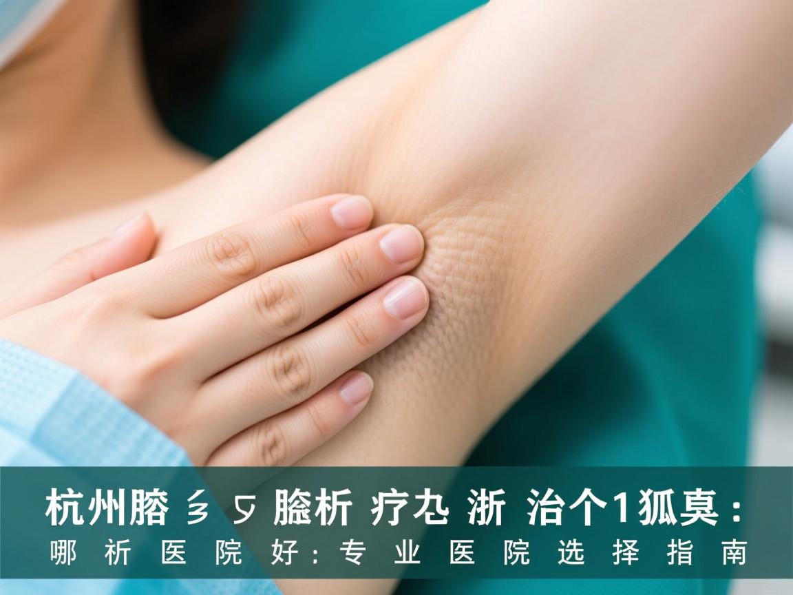 杭州腋秀解析，治疗狐臭浙江哪个医院好，专业医院选择指南