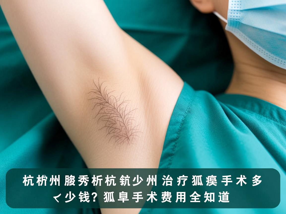 杭州腋秀解析，杭州治疗狐臭手术多少钱？狐臭手术费用全知道