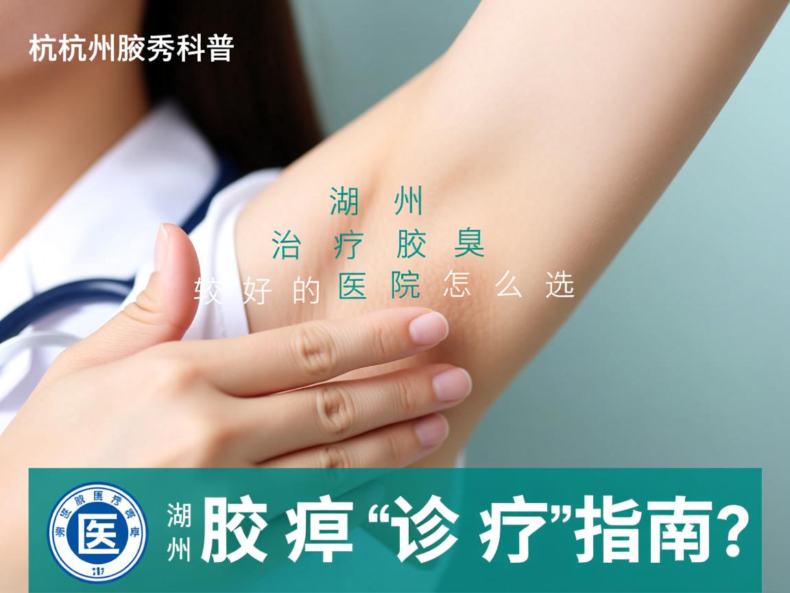 杭州腋秀科普，湖州治疗腋臭较好的医院怎么选？湖州腋臭诊疗指南