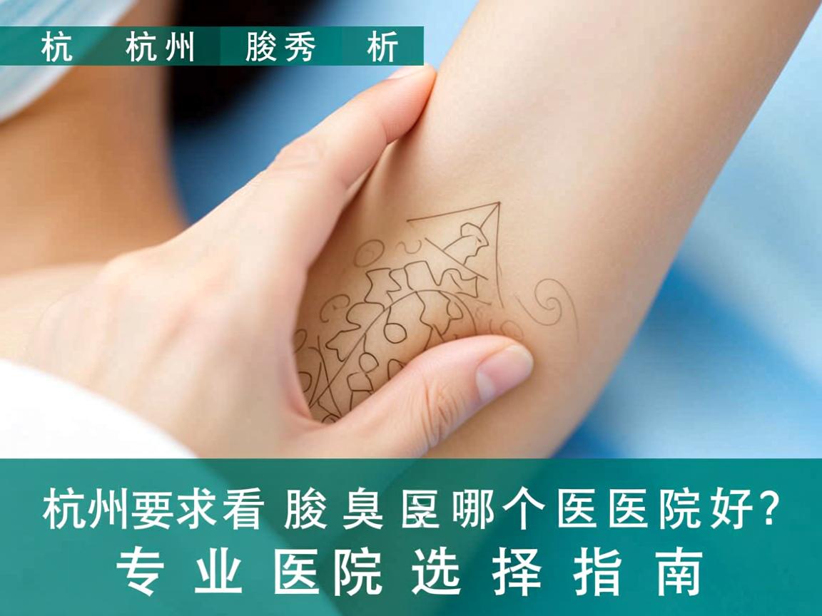 杭州腋秀解析，杭州看腋臭哪个医院好？专业医院选择指南