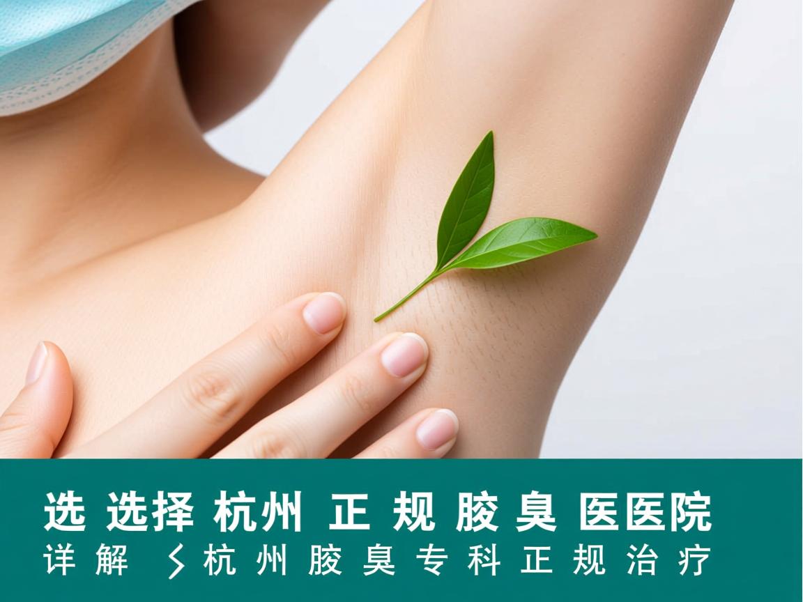 选择杭州正规腋臭医院，详解杭州腋臭专科正规治疗