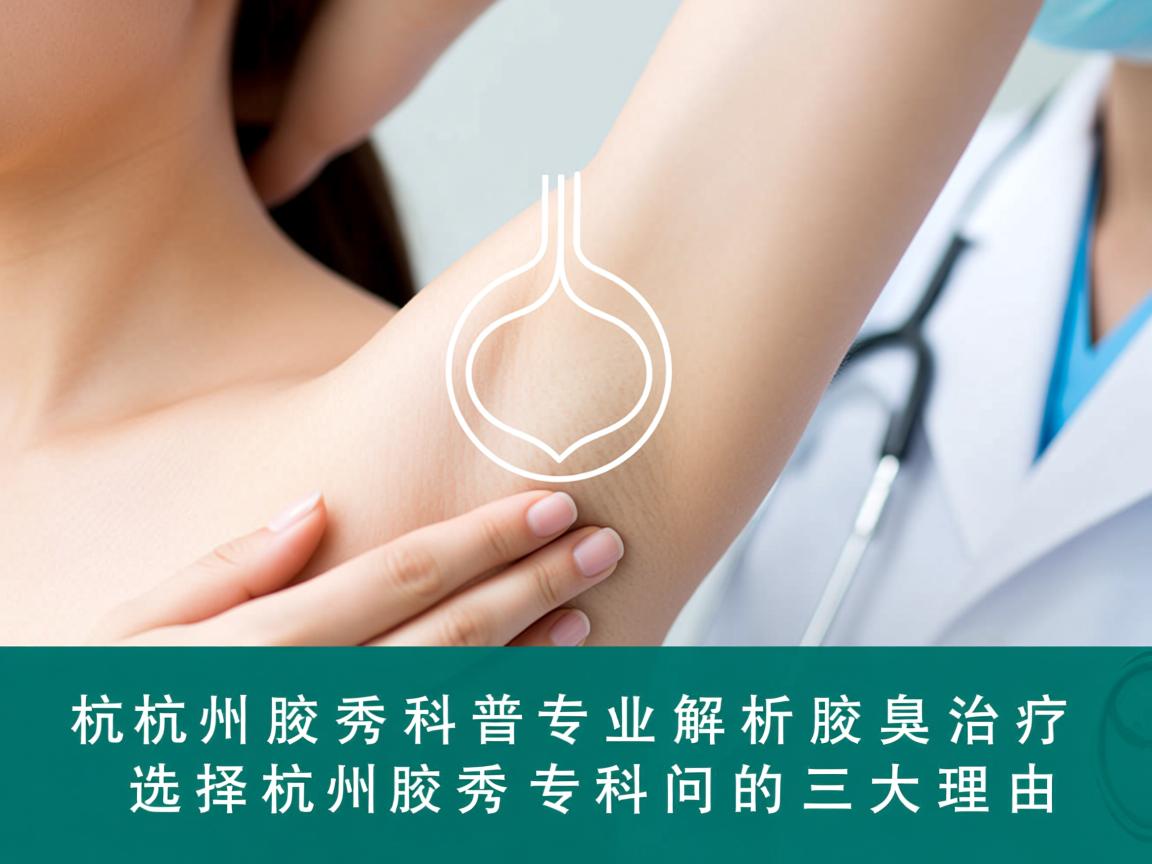 杭州腋秀科普，专业解析腋臭治疗，选择杭州腋秀专科的三大理由