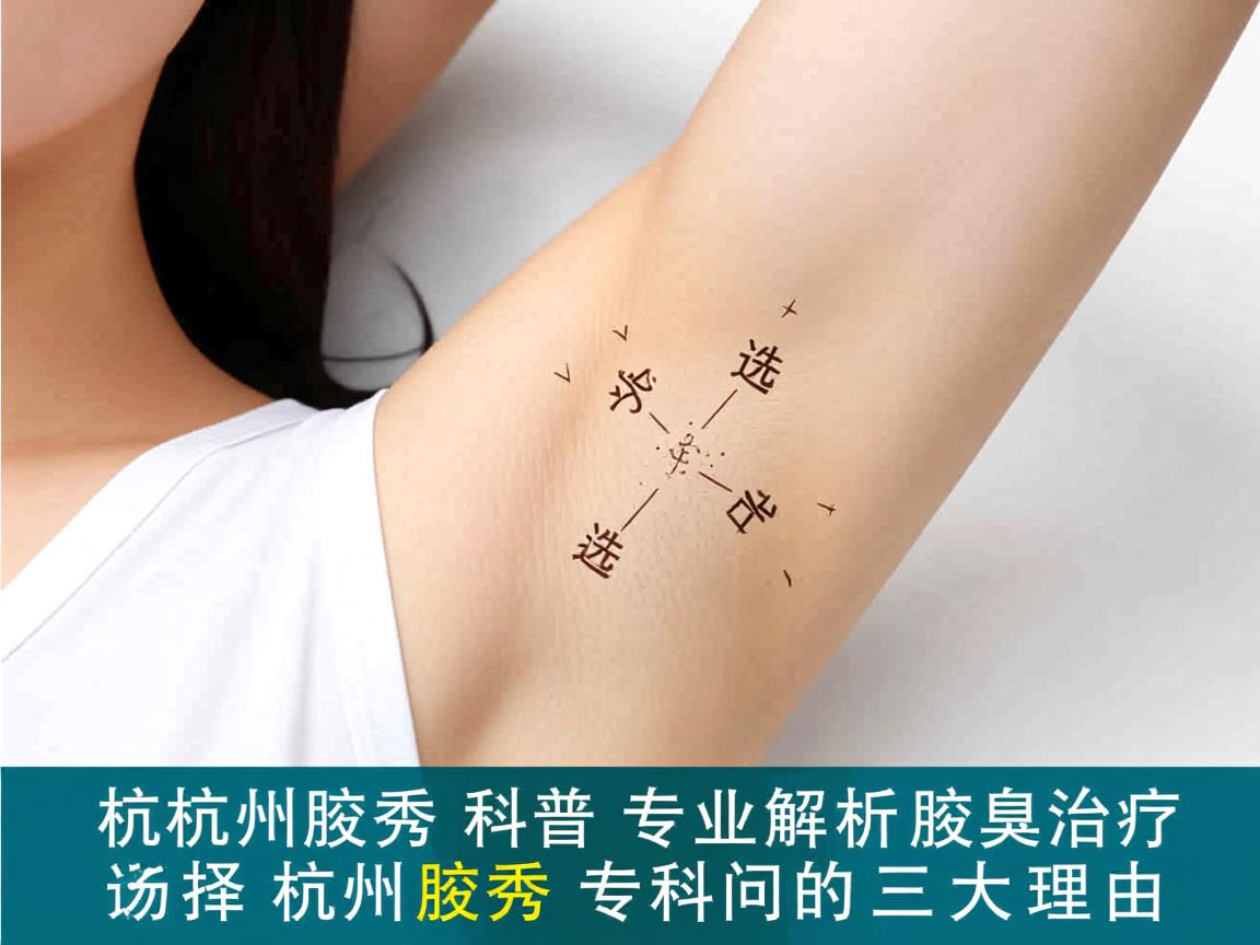 杭州腋秀科普，专业解析腋臭治疗，选择杭州腋秀专科的三大理由