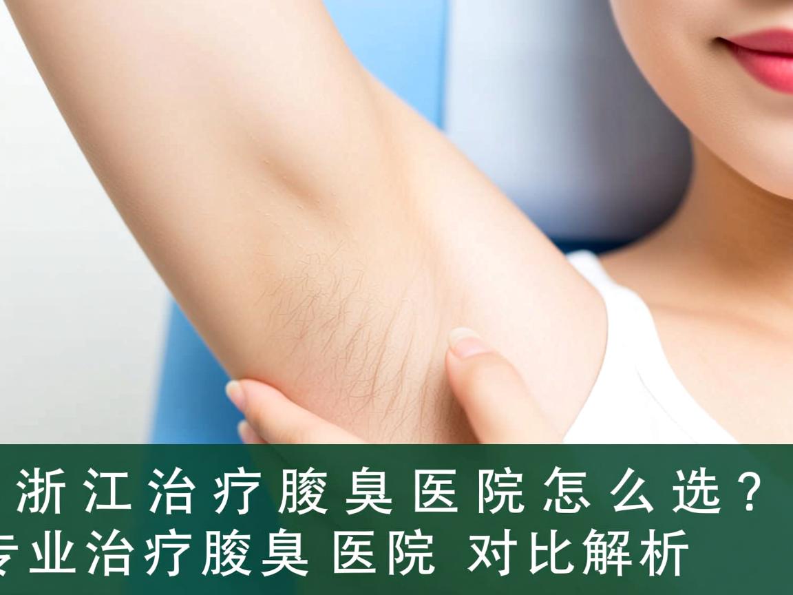 浙江治疗腋臭医院怎么选？专业治疗腋臭医院对比解析