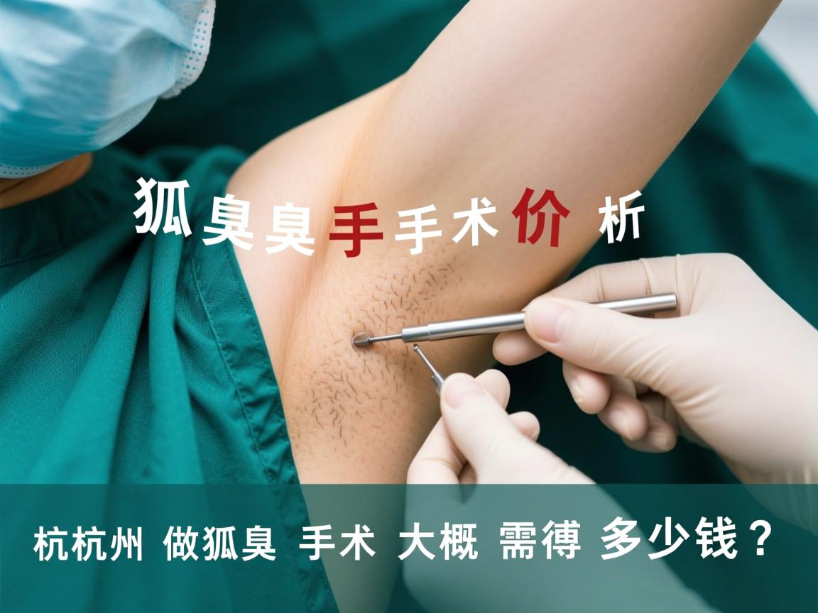 狐臭手术价格解析，杭州做狐臭手术大概需要多少钱？