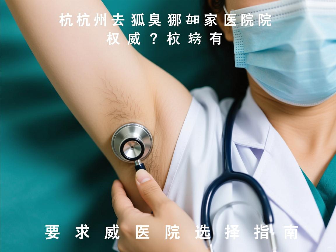 杭州去狐臭哪家医院有权威？权威医院选择指南
