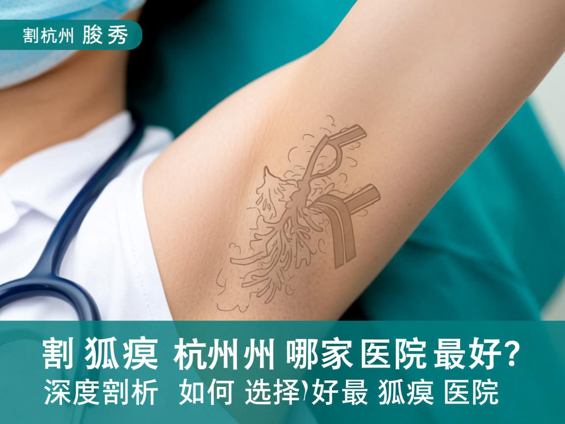 杭州腋秀解析，割狐臭杭州哪家医院最好？深度剖析如何选择最好的狐臭医院