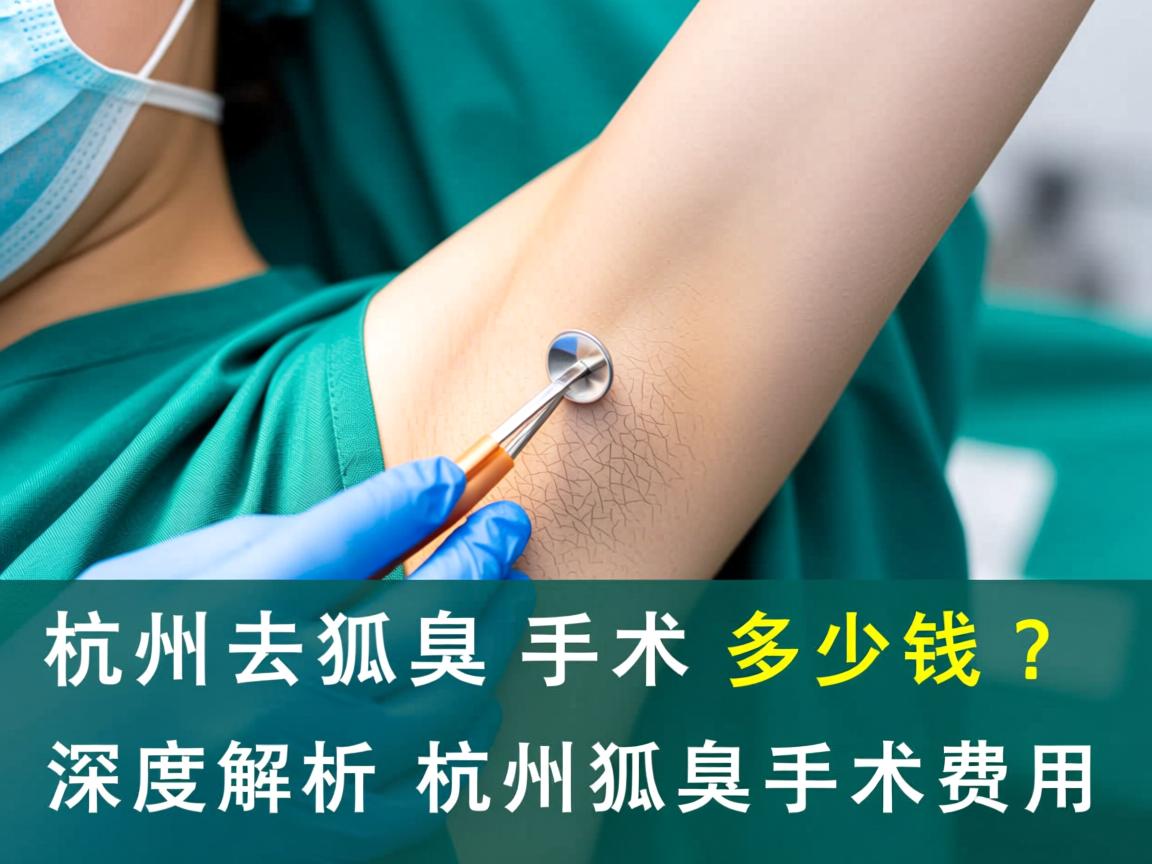 杭州去狐臭手术多少钱？深度解析杭州狐臭手术费用
