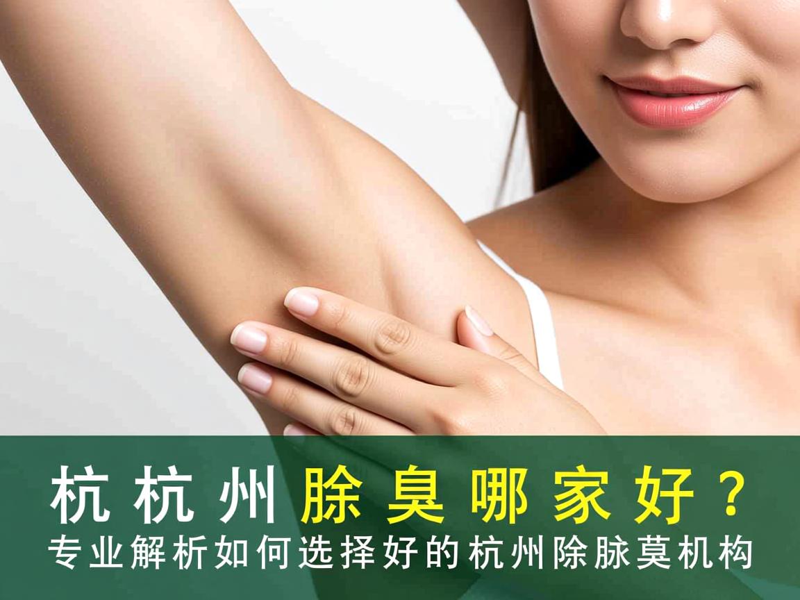 杭州除腋臭哪家好？专业解析如何选择好的杭州除腋臭机构