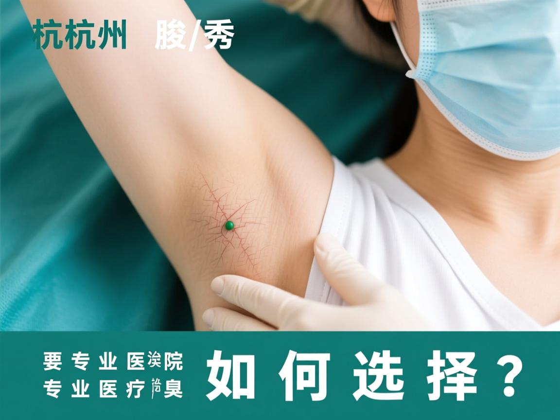 杭州腋秀解析，专业医院治腋臭，专业医疗如何选择？
