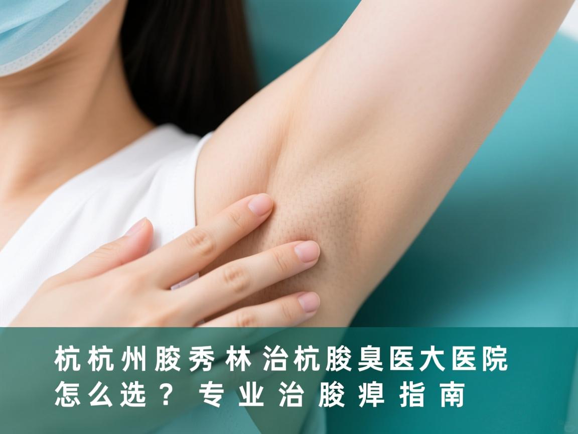 杭州腋秀解析，杭州治腋臭医院怎么选？专业治腋臭指南