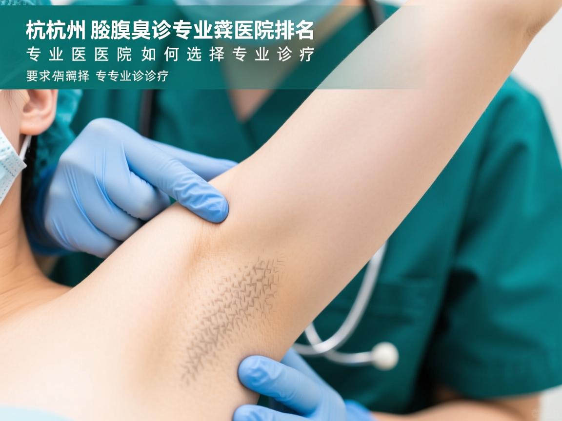 杭州腋臭诊疗专业医院排名，专业医院如何选择专业诊疗