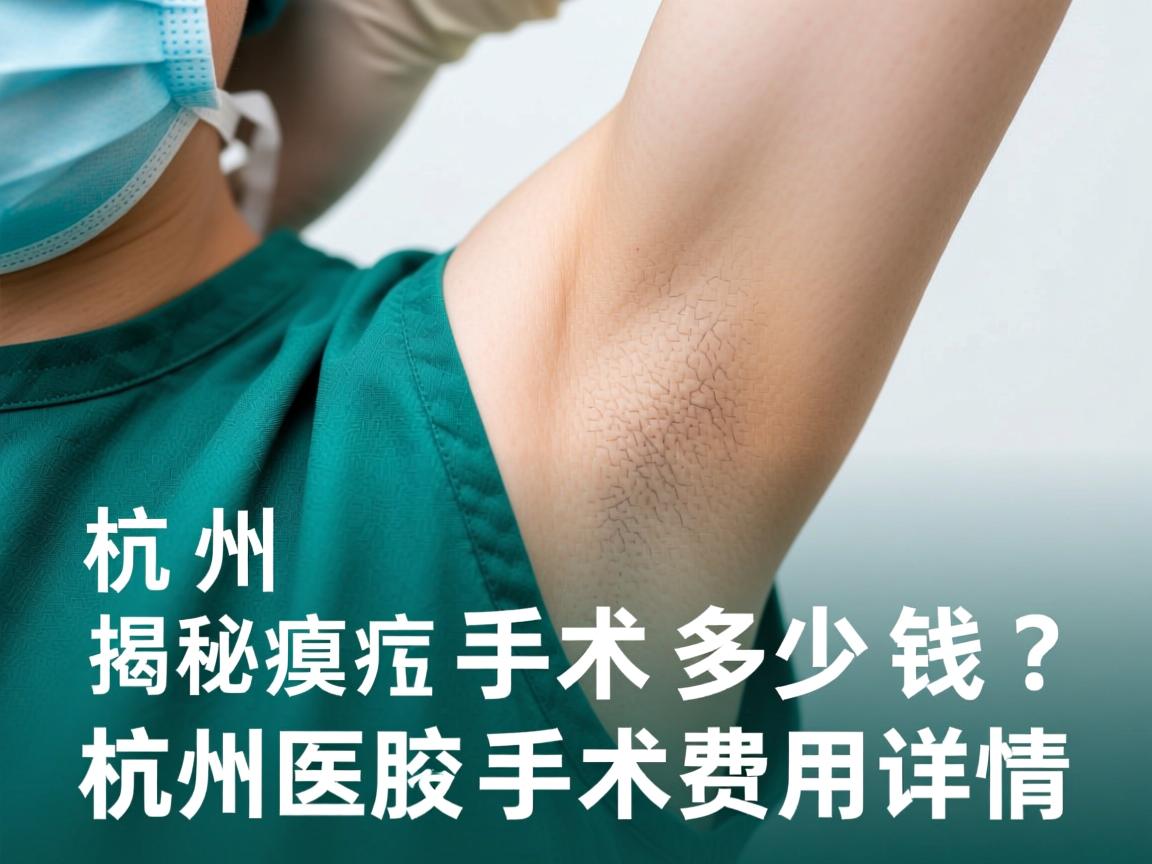 杭州腋臭手术多少钱？揭秘杭州腋臭手术费用详情