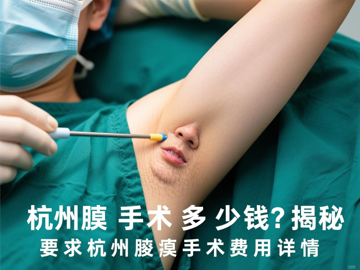 杭州腋臭手术多少钱？揭秘杭州腋臭手术费用详情