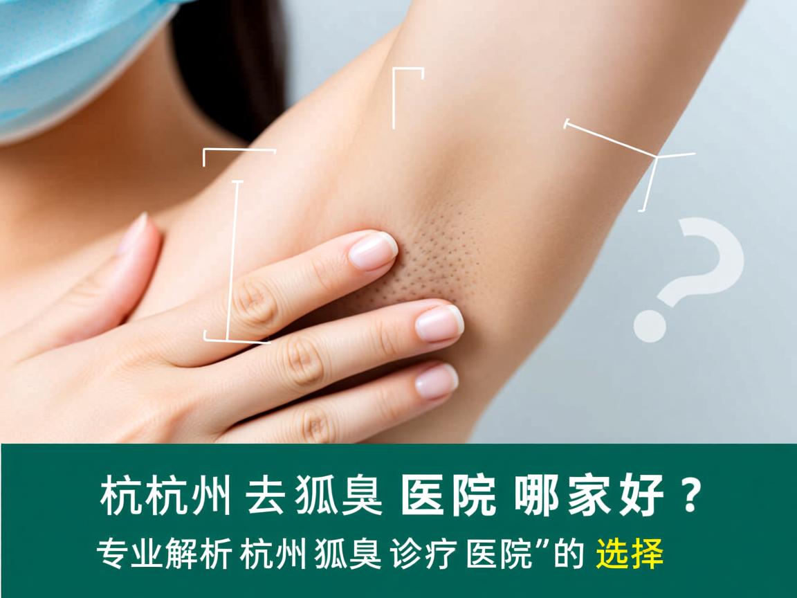 杭州去狐臭医院哪家好？专业解析杭州狐臭诊疗医院的选择