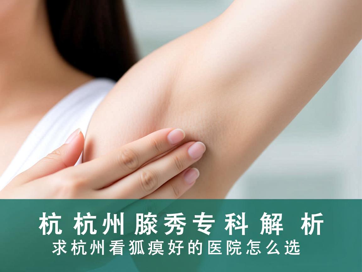 杭州腋秀专科解析，杭州看狐臭好的医院怎么选