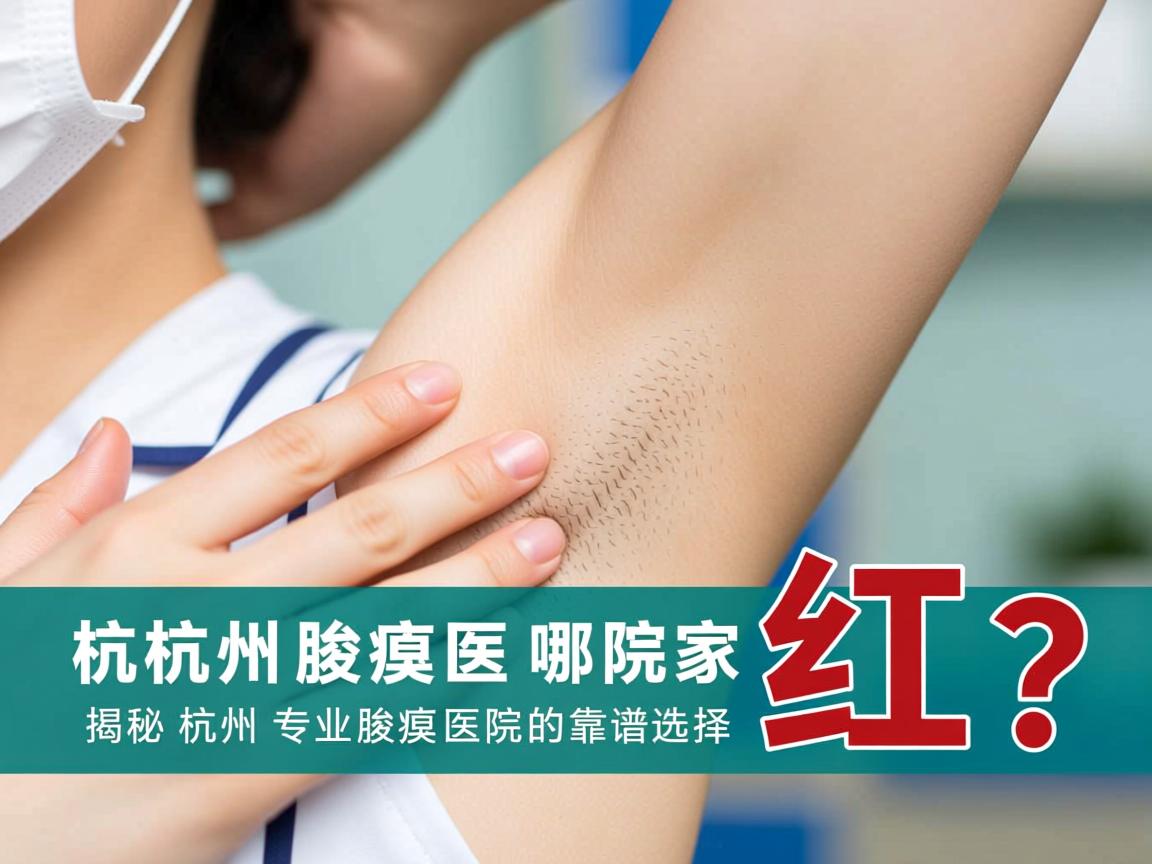 杭州腋臭医院哪家红？揭秘杭州专业腋臭医院的靠谱选择