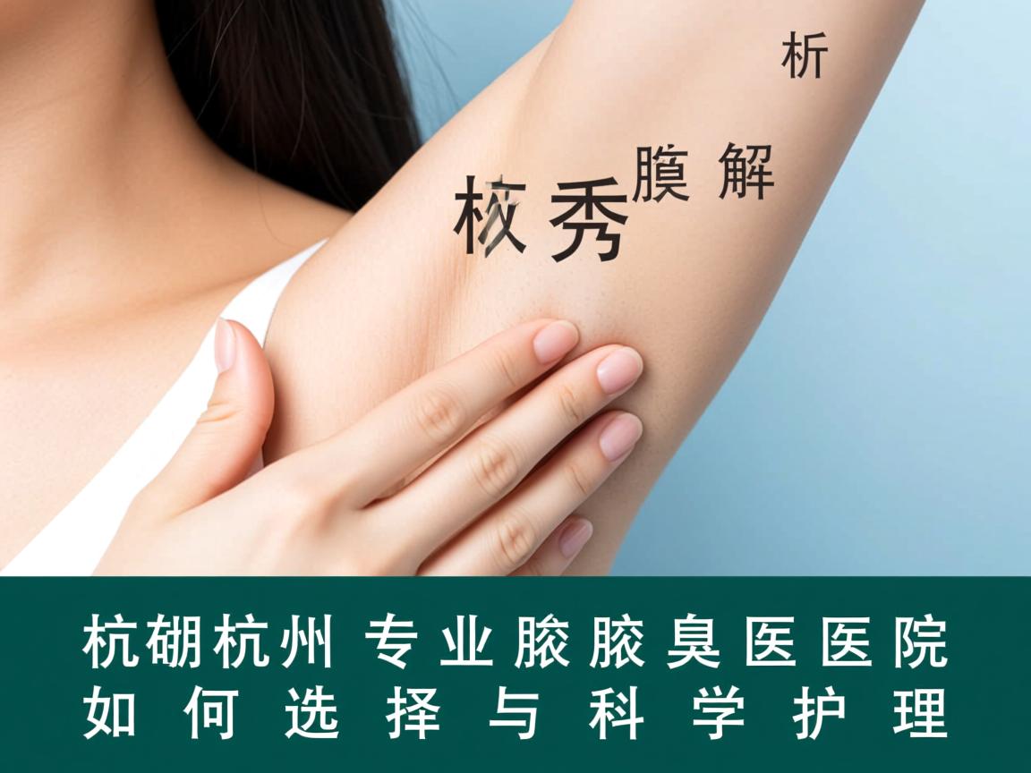 杭州腋秀解析，杭州专业腋臭医院如何选择与科学护理