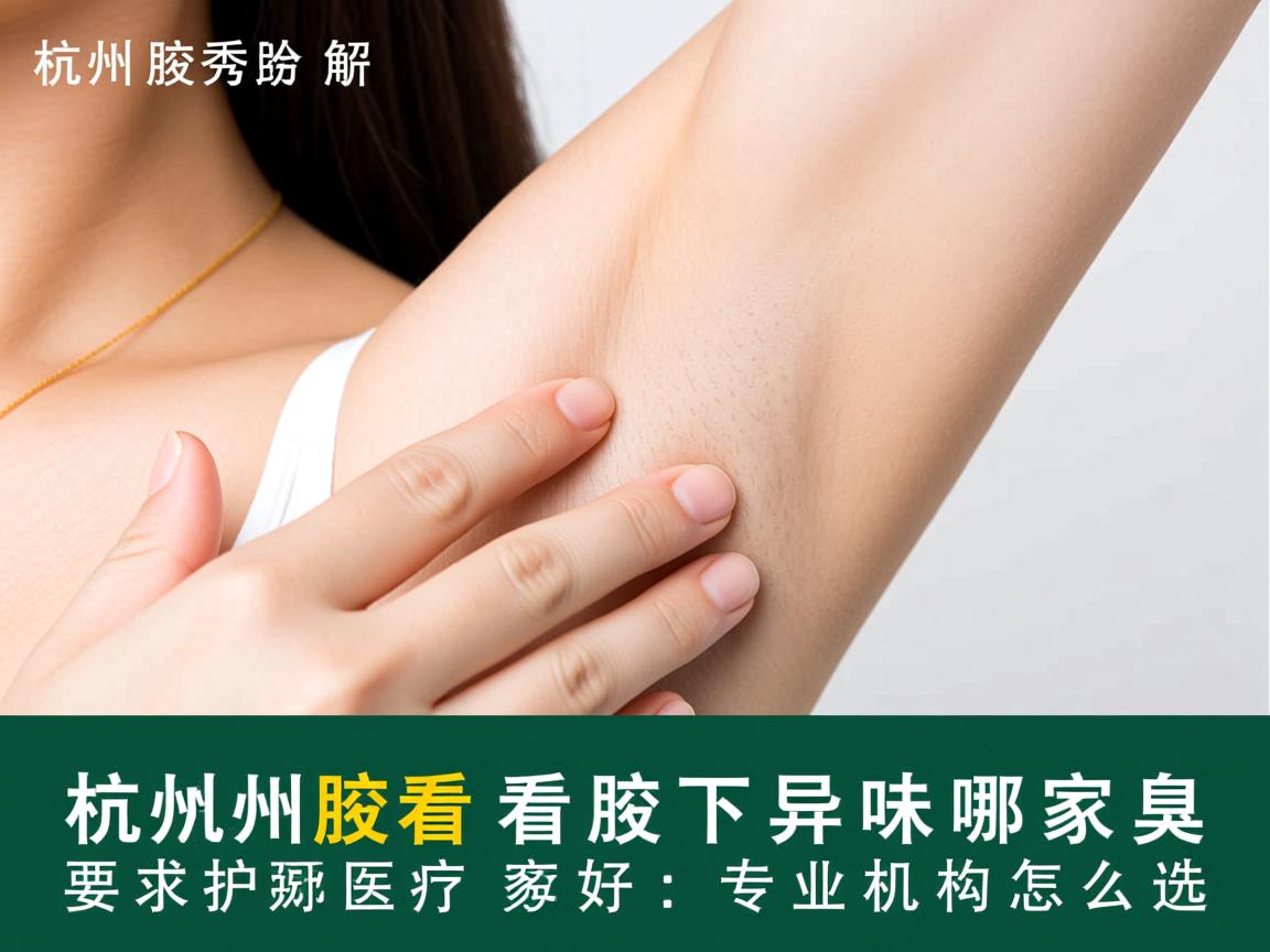 杭州腋秀解析，杭州看腋下异味哪家好，专业机构怎么选
