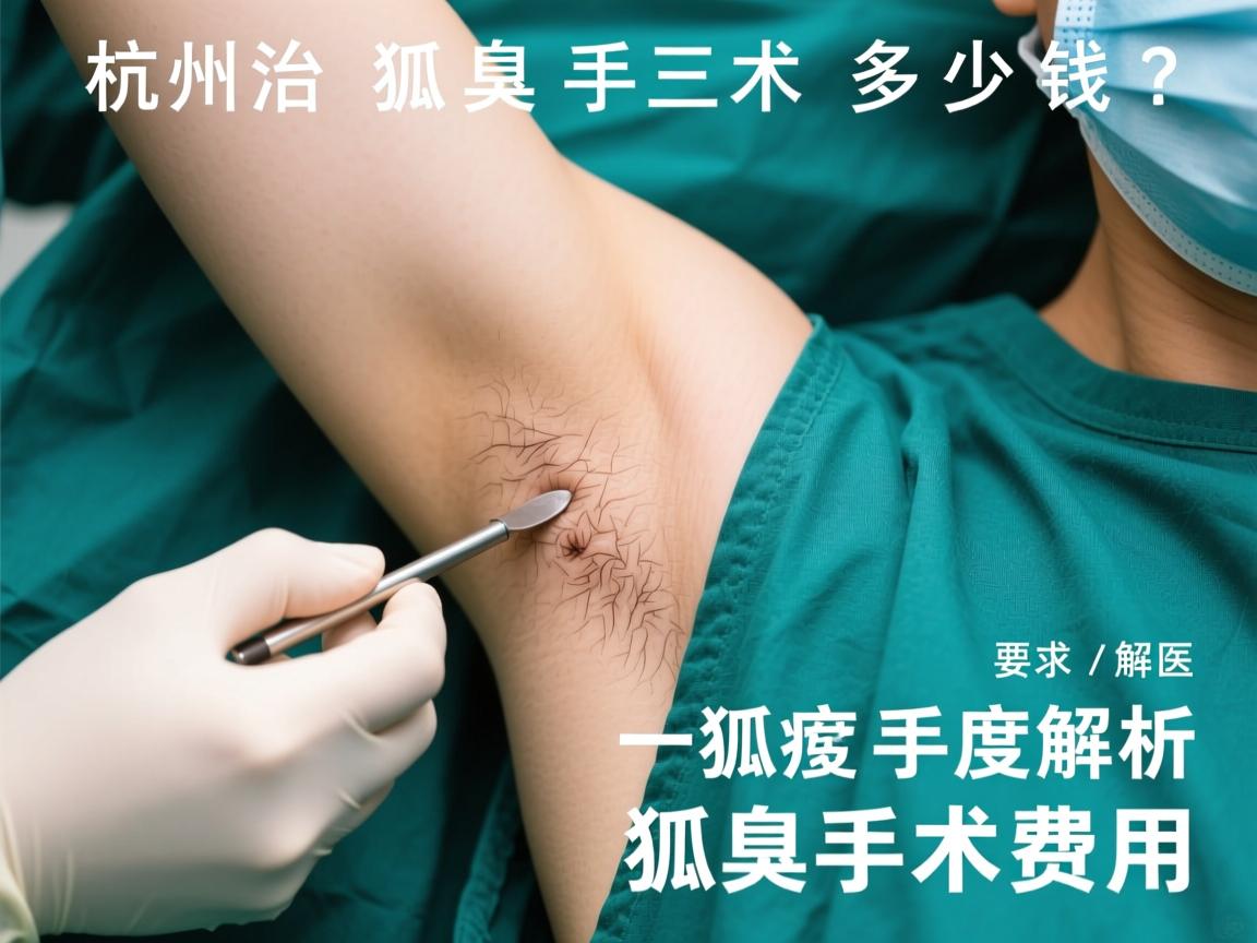 杭州治疗狐臭手术多少钱？深度解析狐臭手术费用