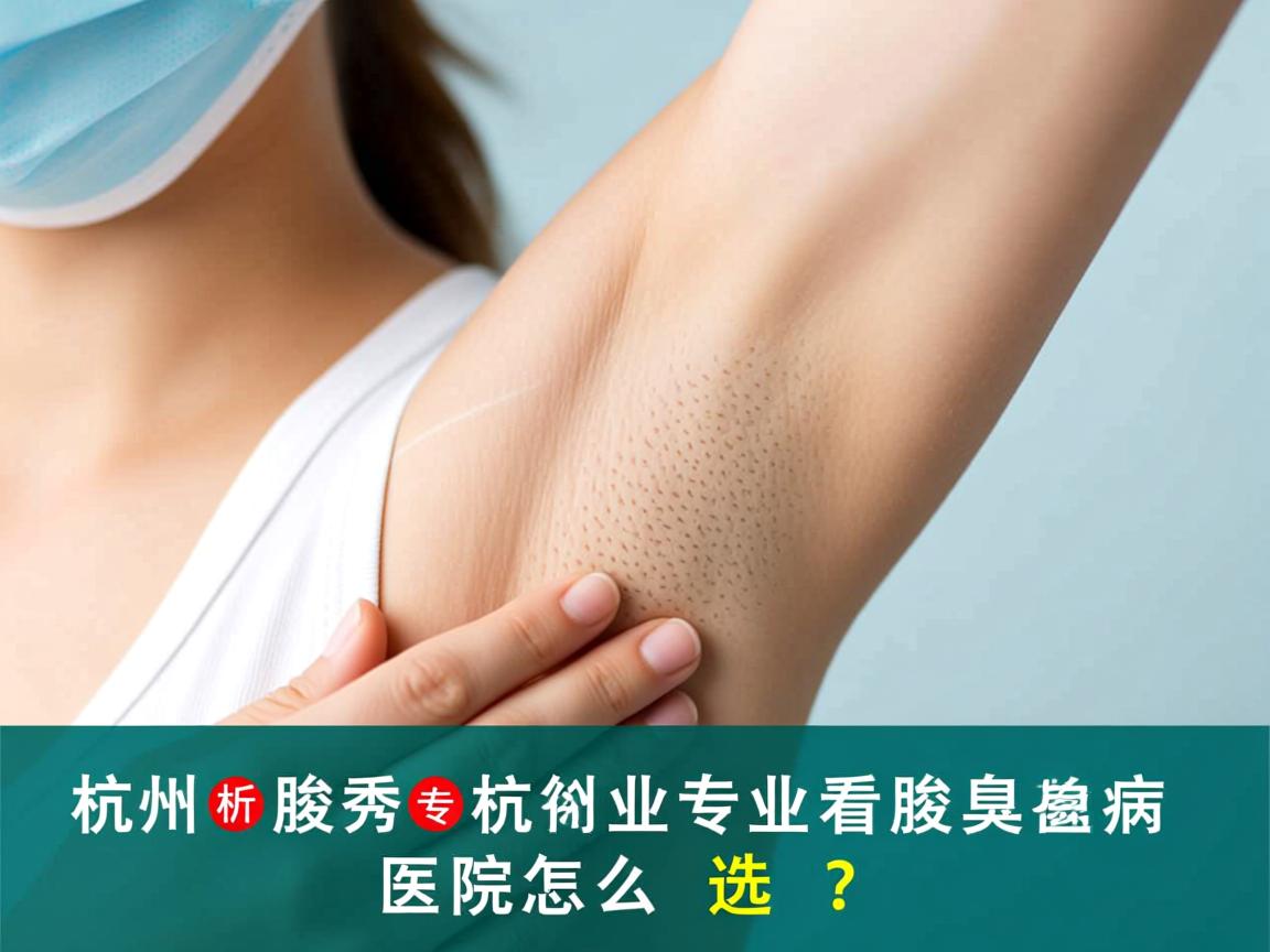 杭州腋秀解析，杭州专业看腋臭病的医院怎么选？