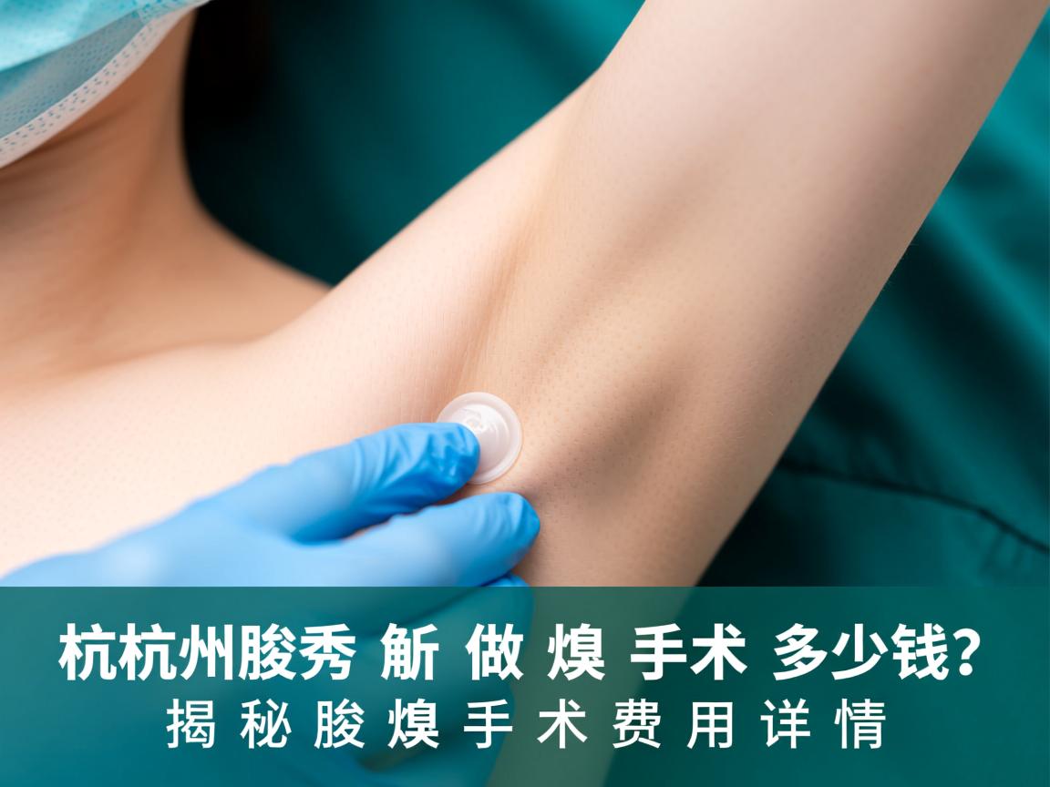 杭州腋秀解析，做腋臭手术多少钱？揭秘腋臭手术费用详情