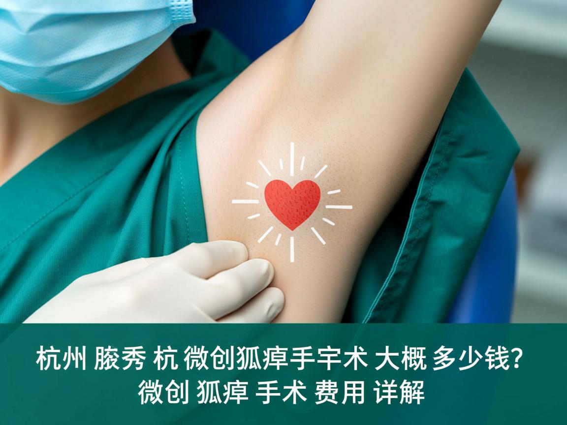 杭州腋秀解析，杭州微创狐臭手术大概多少钱？微创狐臭手术费用详解
