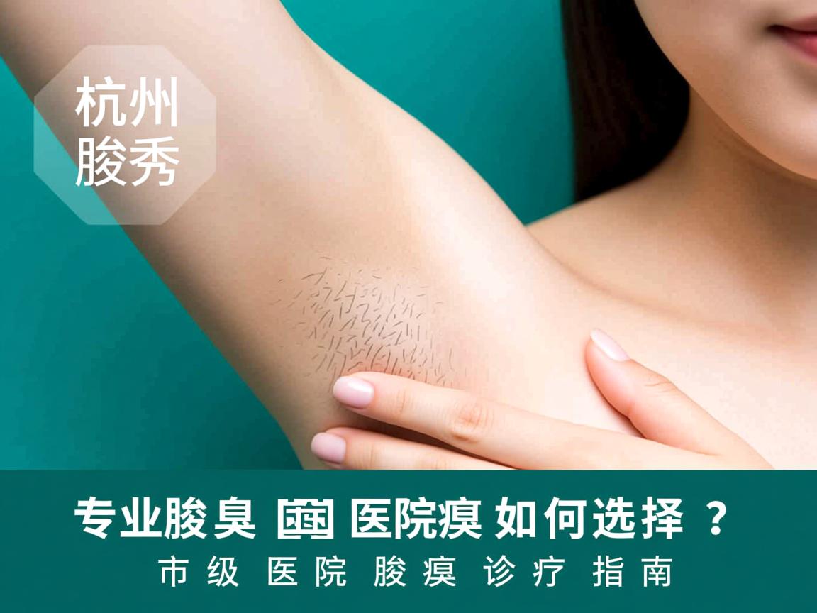 杭州腋秀解析，杭州专业腋臭医院如何选择？市级医院腋臭诊疗指南
