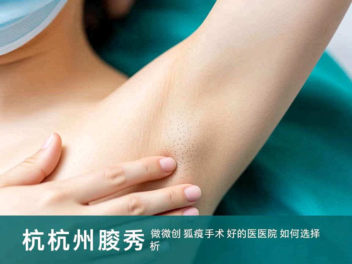 杭州腋秀解析，杭州做微创狐臭手术好的医院如何选择